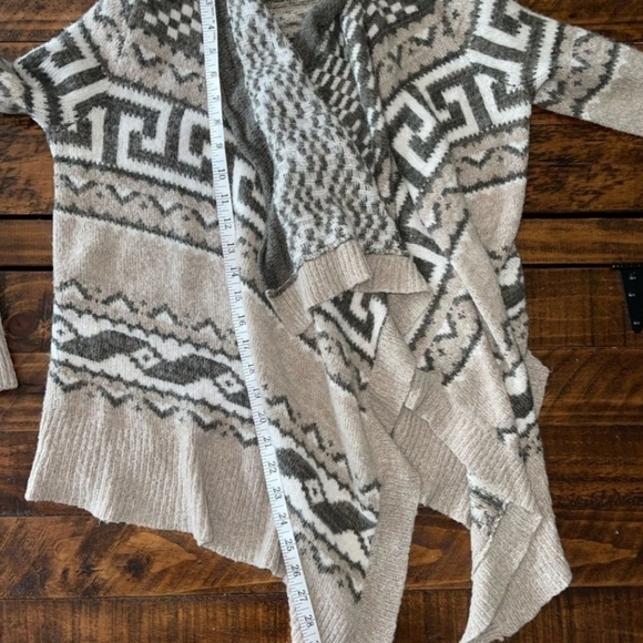 Abercrombie & Fitch Wool Blend Open Front Waterfall Cardigan Sweater Womens XS/S - Picture 11 of 13